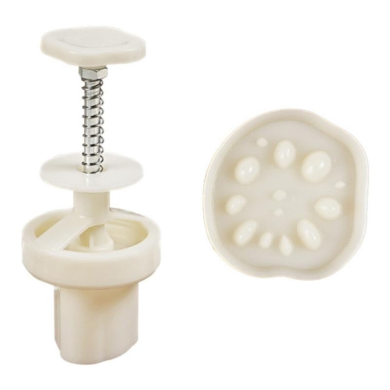 Chinese Style Flower Mooncakes Stamp Tool Green Bean Pastries Stamp Innovative Pastries Mold for Cultural Celebrations