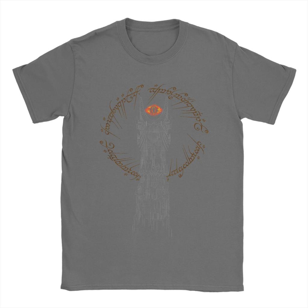 Herren L-Lords Of The R-Rings Turm von Mordor T-Shirt 100% Baumwollkleidung Rundhals T-Shirt Geburtstagsgeschenk T-Shirt