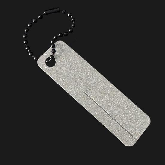 Diamond Cutter Sharpener Mini Keychain Portable Outdoor Camping Emery Nail File Efficient Sharpening Tool for Scissors Fish Hooks