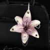 Sztuczny Kwiat Orchidea Lilia Breloczek Dekoracja Plecaka Kolorowy Ręcznie Robiony Wiercenie Nakłuwanie Kolor Gradientowy Dekoracja Domowa
