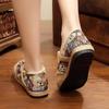 2025 Ethnic Style Women's Non-Slip Cotton Linen Shoes - Comfortable, Breathable, Easy-to-Match Teddy Bear Print.