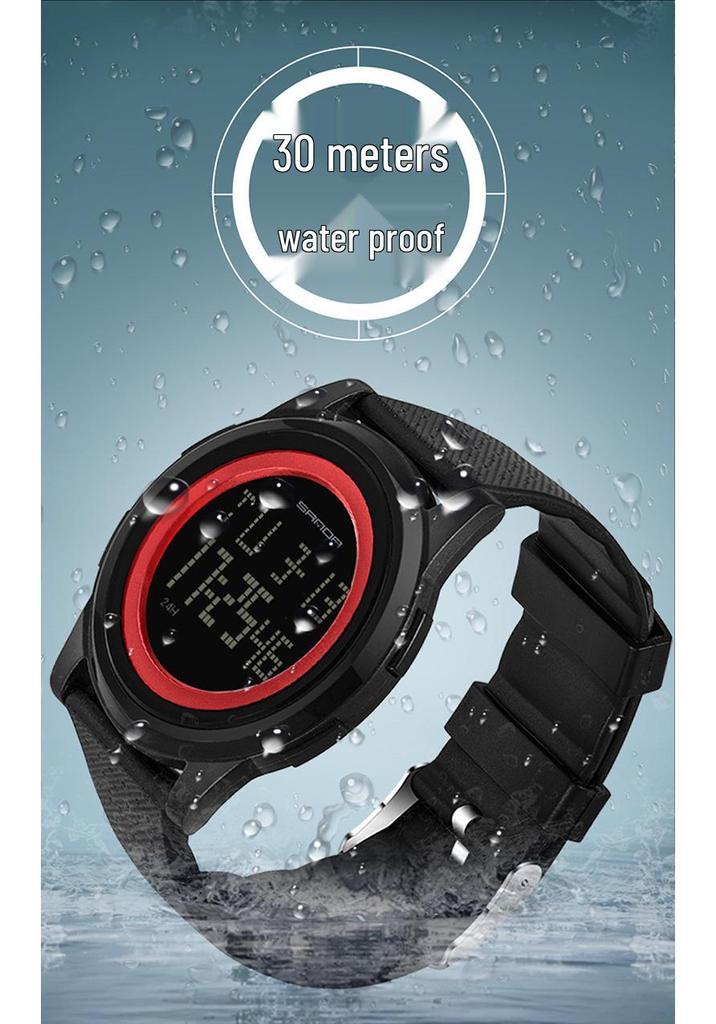 SANDA Men’s Fashionable Waterproof Multifunctional Sports Watch for Students