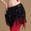Women Belly Dance Clothing Accessories Tassel Belts Glitter Flap Hip Scarf Sequins Belt
