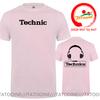 Technics Headphone Print T Shirts Unisex Disco Dj Party House Detroid Harajuku Fashion T Shirt Oversized Tshirt Trendy Dj Tee Tops