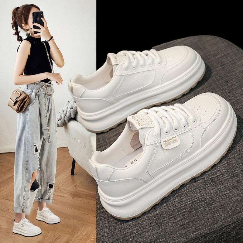Fashion New Casual Flat Shoes Summer Running Shoes Women's Vulcanized Shoes Flat Lightweight Lace-up Fashion Lace-up Vulcanized