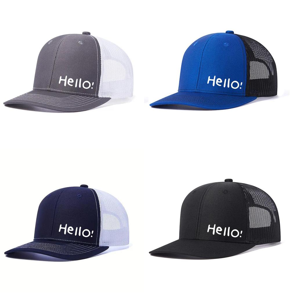 Casual Mesh Baseball Cap With Adjustable Fit For Summer Sun Protection