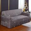 High Elastic Sofa Slipcover with Skirt Stretch Easy Fitted Armchair Sofa Covers 1/2/3/4-Seater Couch Slipcovers for Living Room