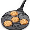 Padella per Pancake con 7 Forme di Animali - Padella Grill da 10 Pollici Piastra Antiaderente Mini Maker per Pancake a 7 Cavità per Cucinare Torte Pancake Brunch Feste Compleanni