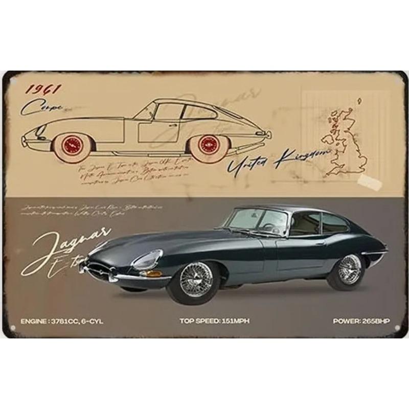 Garage Bar Metal Sign Vintage Wall Decor 20x30cm