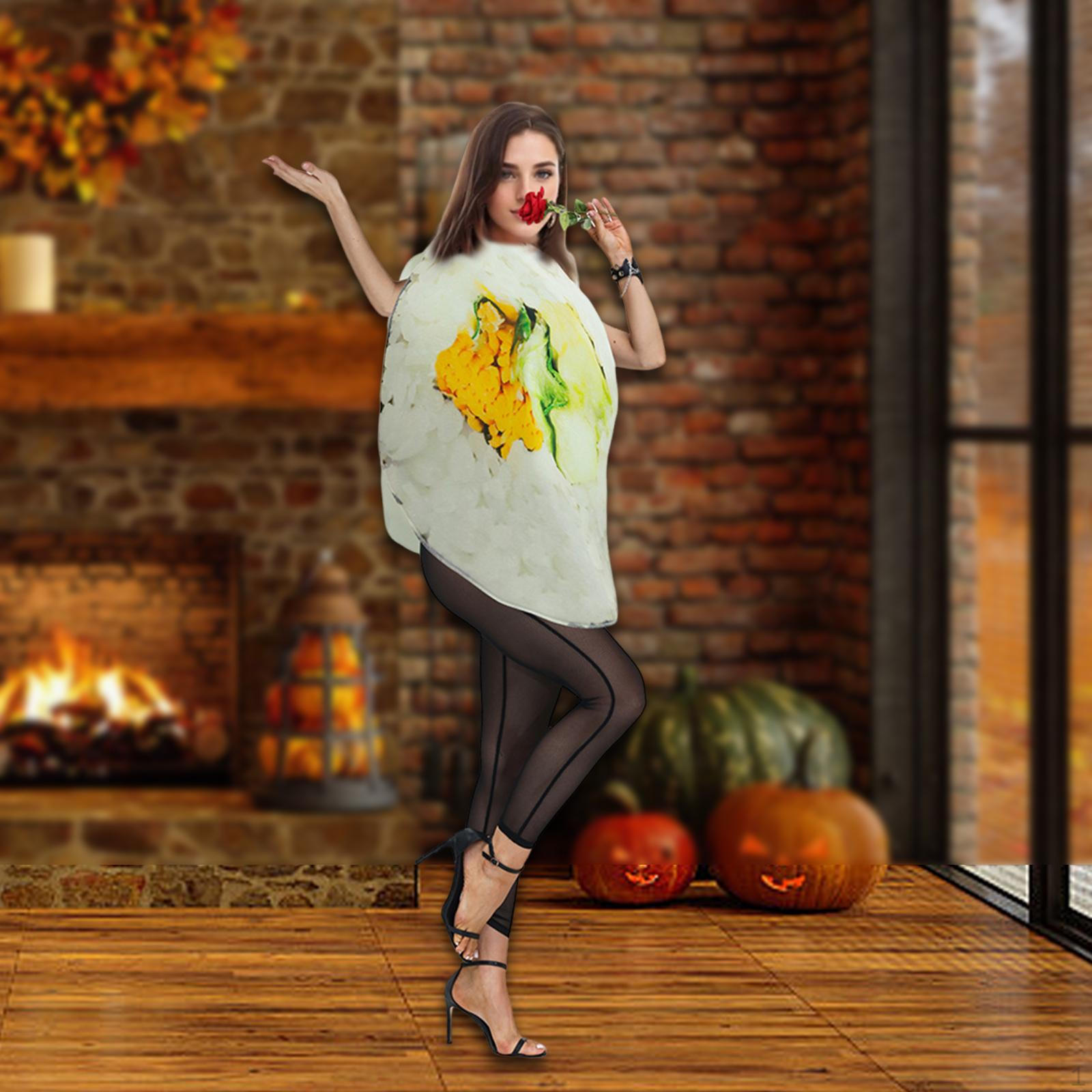 

Костюм Ролла Суши для Взрослых Подарок Удобная Одежда для Ролевых Игр Маскарадный Костюм