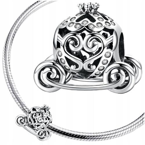 Charms Carriage Pr 925 Bead S925 Pendant Zirconia Beads Gift