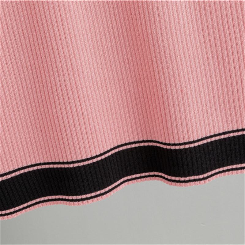 Women's summer knitted  new short sleeved high-end fashion dress Slimming temperament, hip hugging short skirt