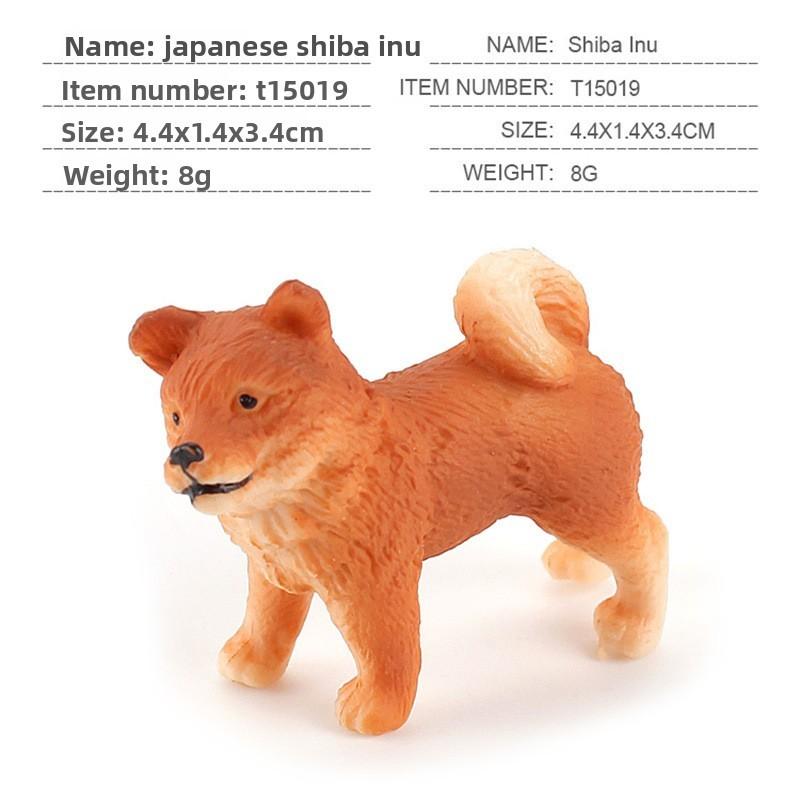 Small Shiba Inu Labrador Collie Bulldog Chihuahua Dog Model Toy For Home Decor And Collectors
