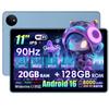 UBDXBD M70 Android 16 20GB RAM 128GB Facial Large 8000mAh Fast Gemini FM Japanese Instruction Blue 11-inch Tablet, Wi-Fi Model, 90Hz, + ROM,