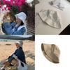 Lightweight Breathable Cotton Summer Bucket Hat For Women Uv Protection