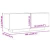 TV Stand Concrete Grey 100 x 35 x 40 cm Particleboard