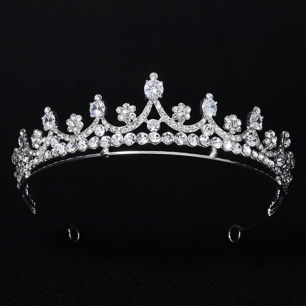 Zircon Bride Crown Queen Dress Crown Wedding Dress Headgear Birthday Party Headband Accessories Wedding Accessories