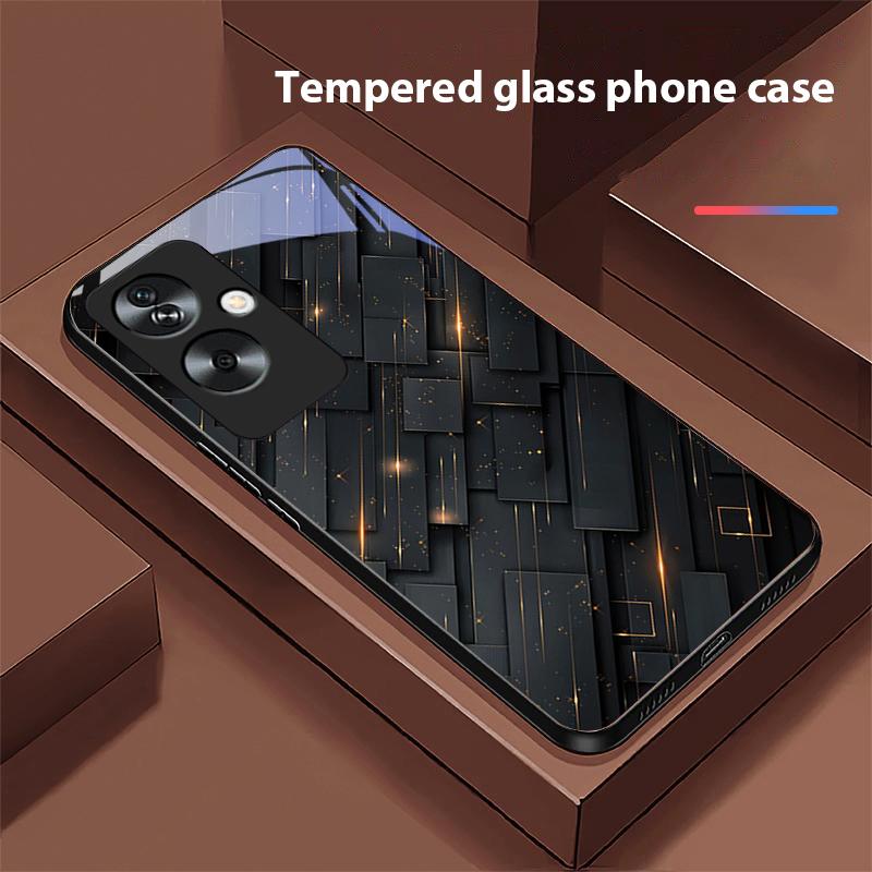 Meteor Zlatý korálek Pro Oppo A79 5G 58 78 74 60 4G Reno 11F Realme GT 6 11 Note 50 10 C55 X2 Tvrzené sklo Černý kryt na telefon