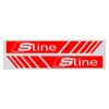 2pcs Emblems Car Stripe Racing Strips Rear View Mirror 3D Stickers For wszj8 B8 B7 B5 B6 B9 8P A1 A3 A4 A5 A7 A8 Q3 Q5 Q7 Q2