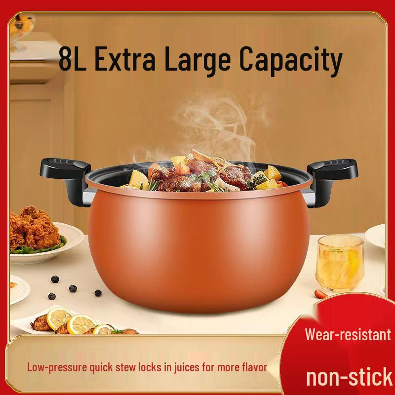 Chubby Multi-functional Non-stick Pressure Cooker for Gas & Induction Cooktops