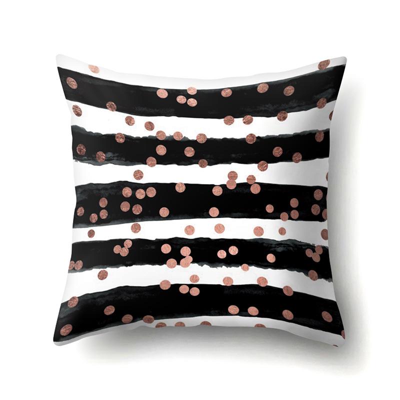 Polyester Pillow Case Automobile Decoration Home Printed Pillow Case Waist Cushion Cover Car Cushion Head Cushion Cover