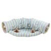 Interactive Cave Toy Multi Function Detachable Foldable Cat Banana Tunnel Bed with Cushion Mat for Pet