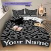 Gothic Bat Spot Bedding Set Personalized Washable Custom 3Pcs Duvet Cover Pillowcases Soft Microfiber Home Bedroom Gift