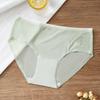 Summer Ultra-thin Ice Silk Seamless Women's Underwear Waist Waist and Hip Pants Antibacterial Pure Cotton Breathable Quick Drying Panties