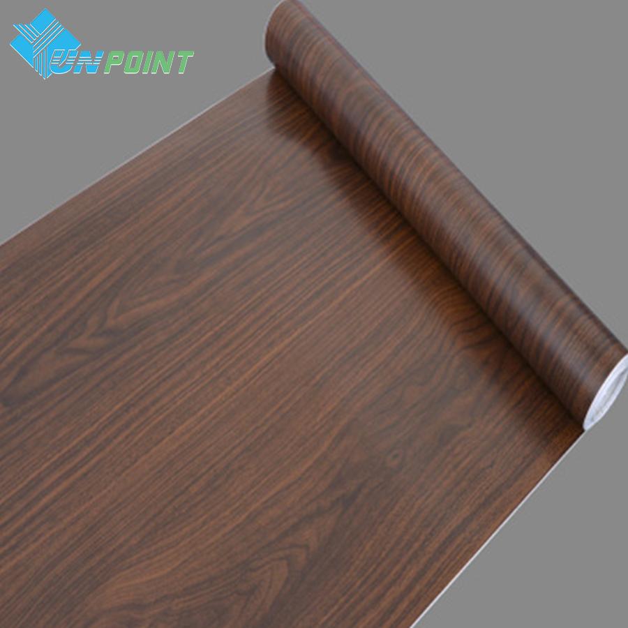 DIY PVC Self Adhesive Wallpaper Wood Grain Furniture Renovation Sticker Waterproof Vinyl for Wooden Desktop Wardrobe Door
