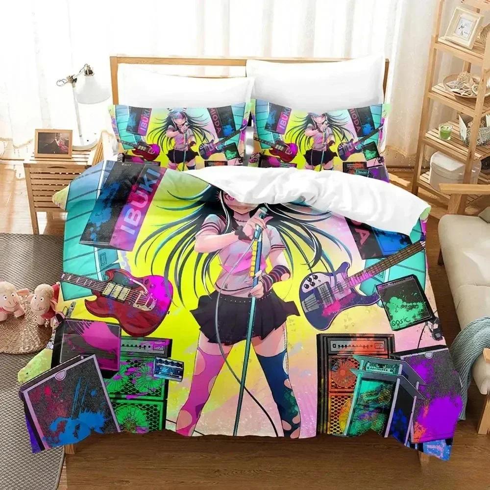 Neues Danganronpa V3 Bettwäsche-Set Bedrucktes Bettset mit Kissenbezug Bettdeckenbezug Weiche Queen-King-Size-Bettwäsche Zuhause