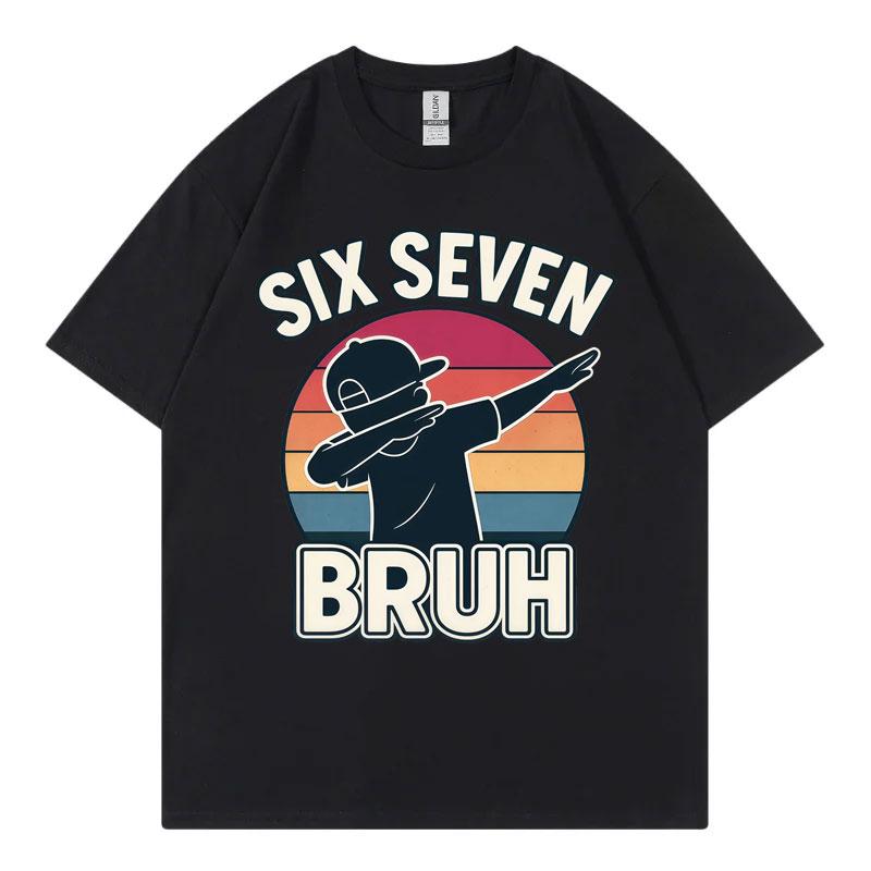 Funny 67 Six Seven Meme Tshirt Unisex Unisex Fashion Y2k Short Sleeve Tshirts Summer Casual Loose 100cotton T Shirt Streetwear