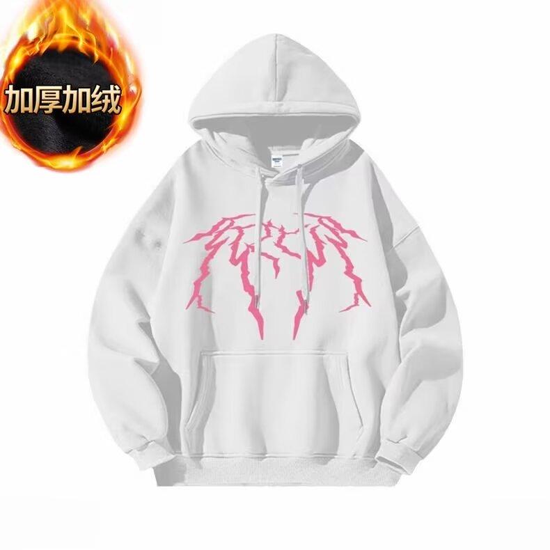 Retro-Pullover im Hong Kong-Stil für Herren, Frühling und Herbst, Kapuzenpullover für Herren, amerikanischer schwerer High Street-Ins-Mode-Marken-Baggy-Mantel