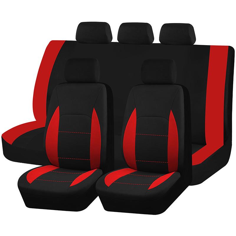 Universal Car Seat Cover Kit 9 PCS Full Seat Covers for Auto Car Seat Protect Luxury Breathable Mesh Seat Cover