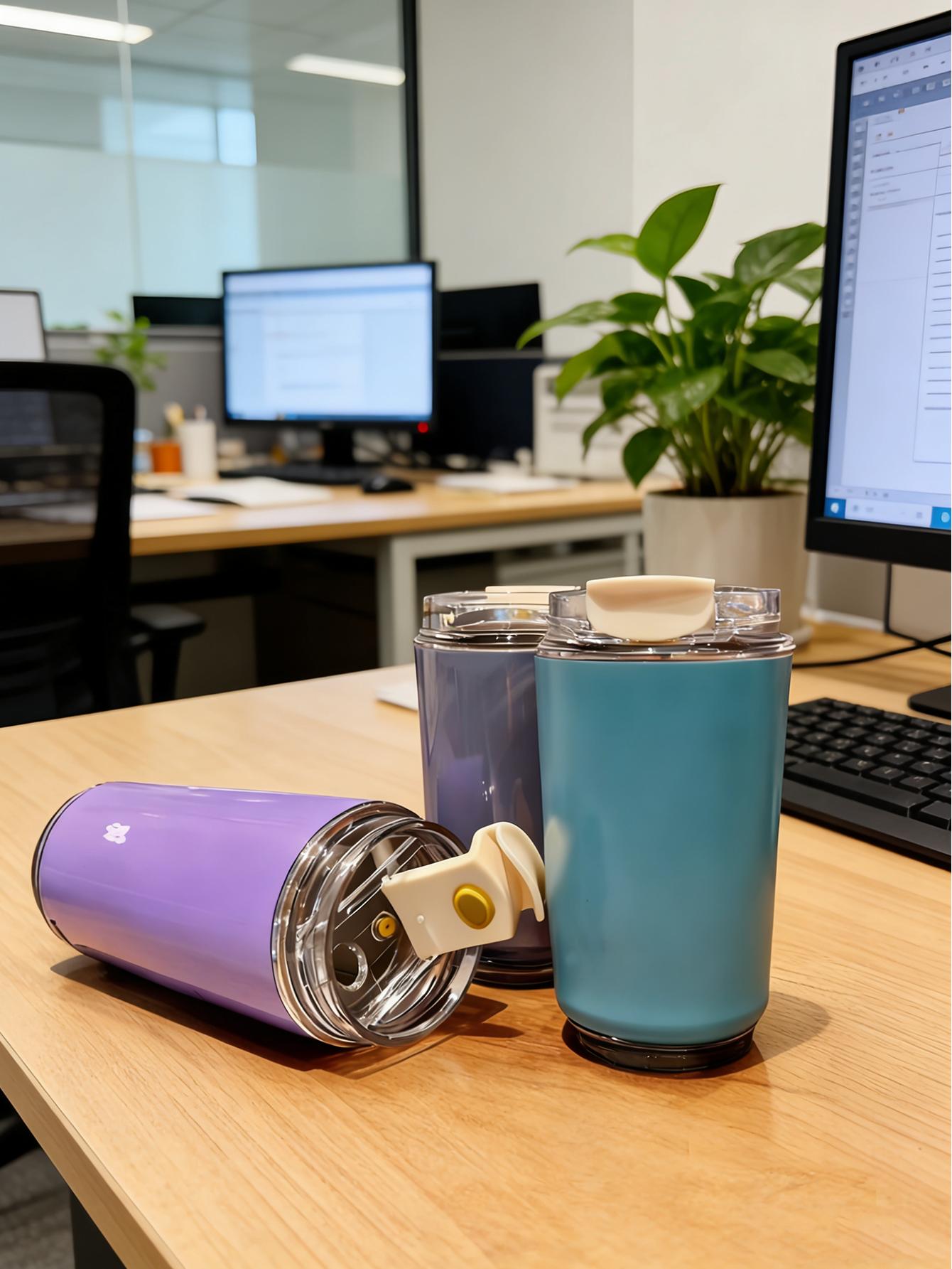 

Portable luxury stainless steel high-look insulated cup, convenient travel cup, car coffee cup, cold beverage cup жовтий