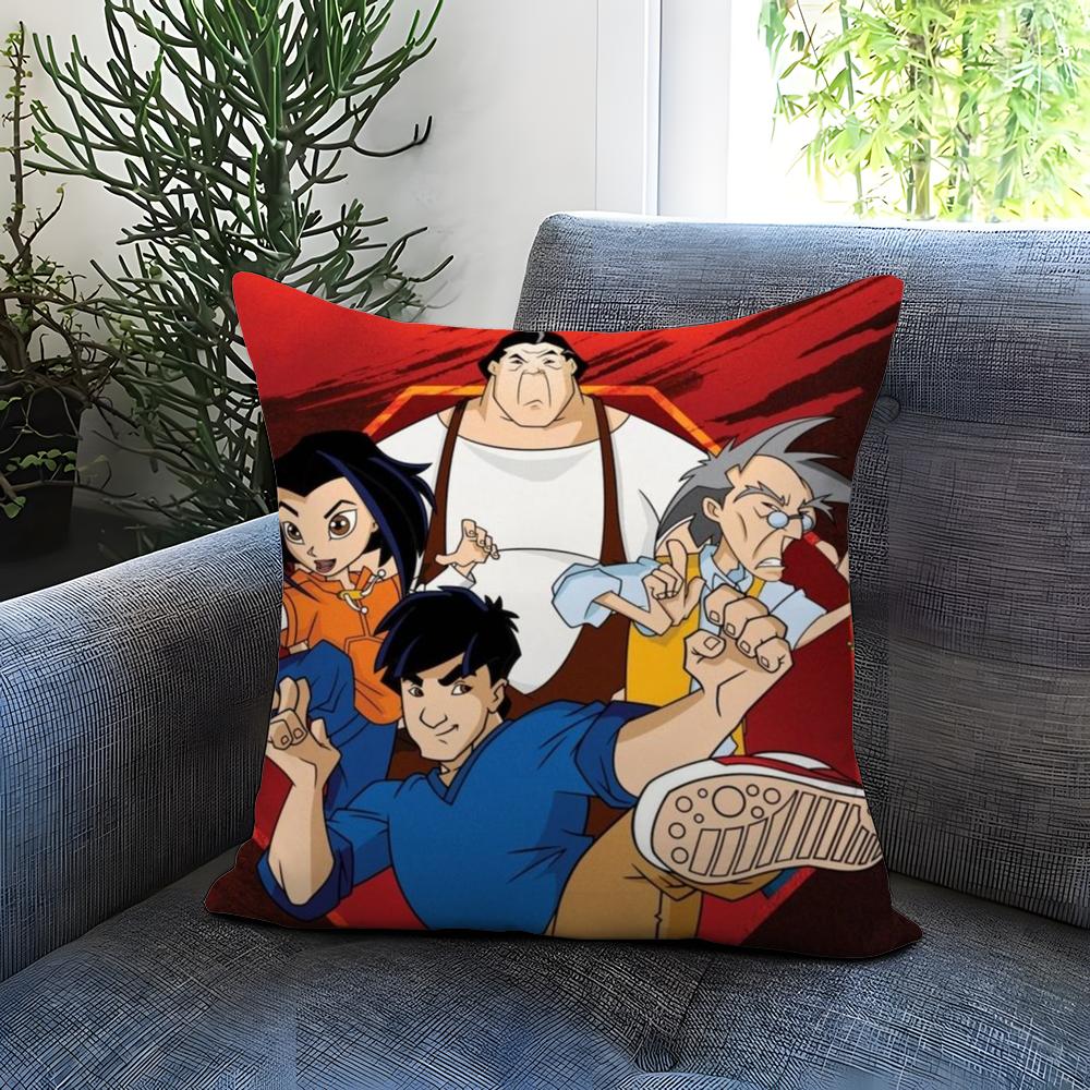 J-Jackie Chan A-Adventures Cushion Cover Comfortable Reversible Pillow Cover Ideal for Car Sofa Bedroom & Beyond