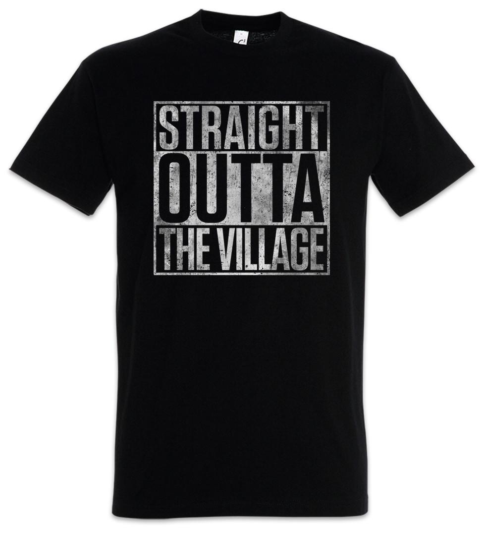 Straight Outta The Village T-Shirt Mens Womens Tees Top The Fun TV Prisoner Number Butler Six S