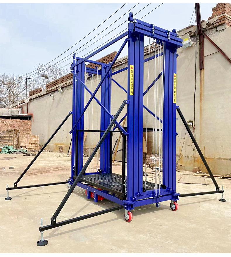 Remote-Controlled Electric Scaffolding Lift for Indoor and Outdoor Use