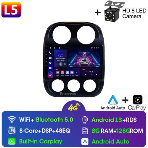 Car Radio For Jeep Compass Patriot 2010-2016 Autoradio Stereo 2 Din Player GPS Navigation Carplay DSP OBD No CD Player