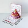 Butterfly Design Folding Pop Up Card DIY Surprise Element 3D Birthday Card Blessing Paper Construction Creative Gift Card