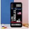 Boarding Pass Plane Ticket For Huawei Nova Y90 Y70 Y60 Y72 Y61 Y91 12s 12i 11i 7i 8i 9 10 SE P60 Pro P30 P40 Lite Case