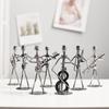 Decoration Home Decor Figurine Ornament Crafts Statue Music Man Figurine Band Sculpture Music Band