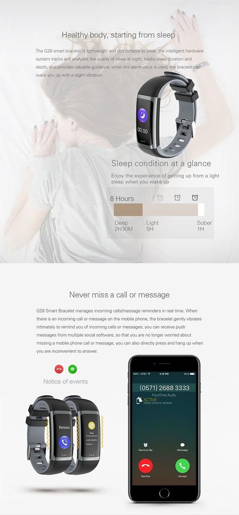 Intelligentes Armbanduhr für Sport und Freizeit GX-BW337 Schwarz