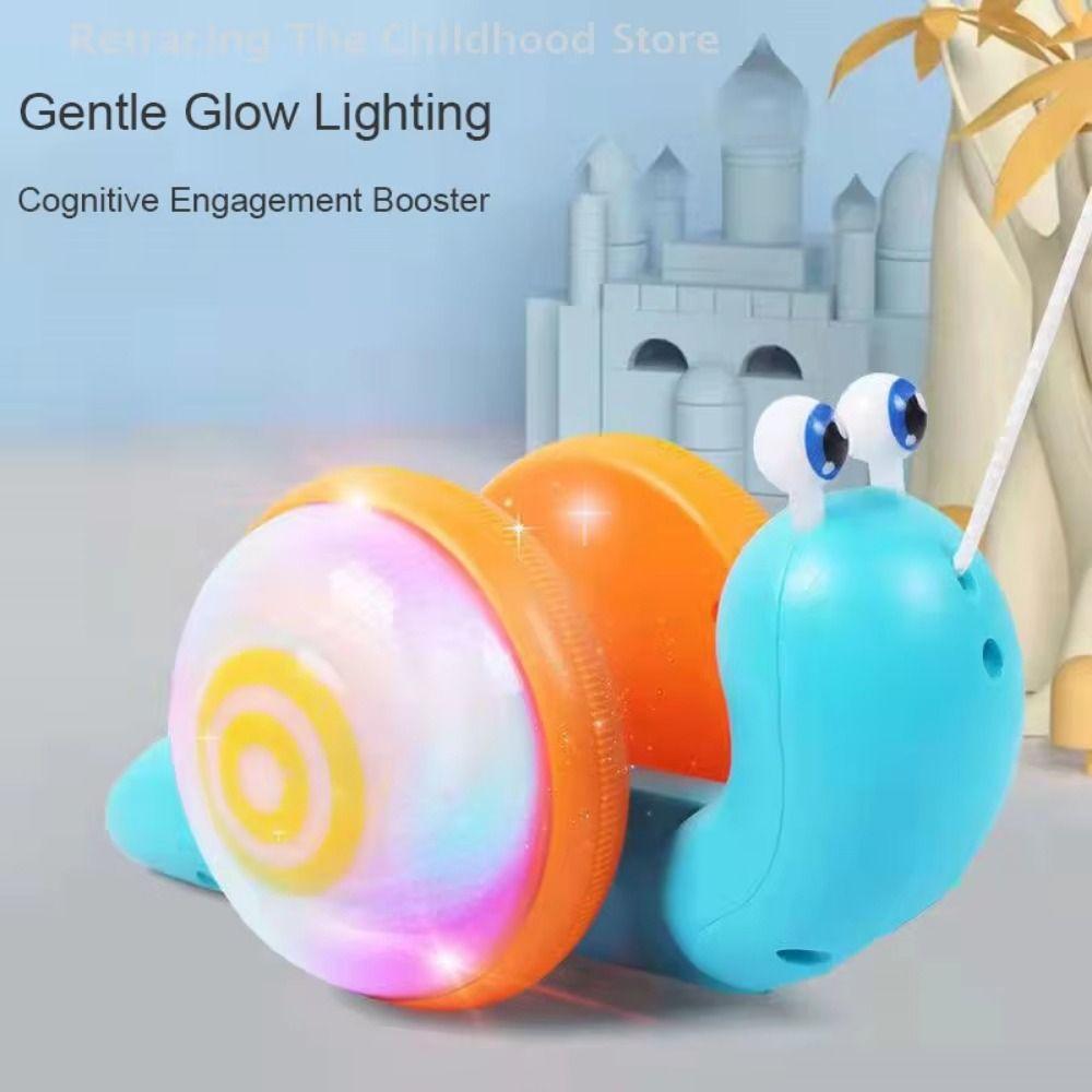 Learning To Walk Pull String Snail Car Toy Cartoon Pet Pull-Along Snail Toy For Children
