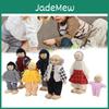 Handgefertigte Holz-Familienpuppen Gelenkig Und Lebensecht Ideal Zum Ausstellen Oder Spielen