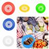 10 Pcs Hollow Food Trays Plastic Disposable Plates Portable Plate Paper Holder  Fruit Bowl
