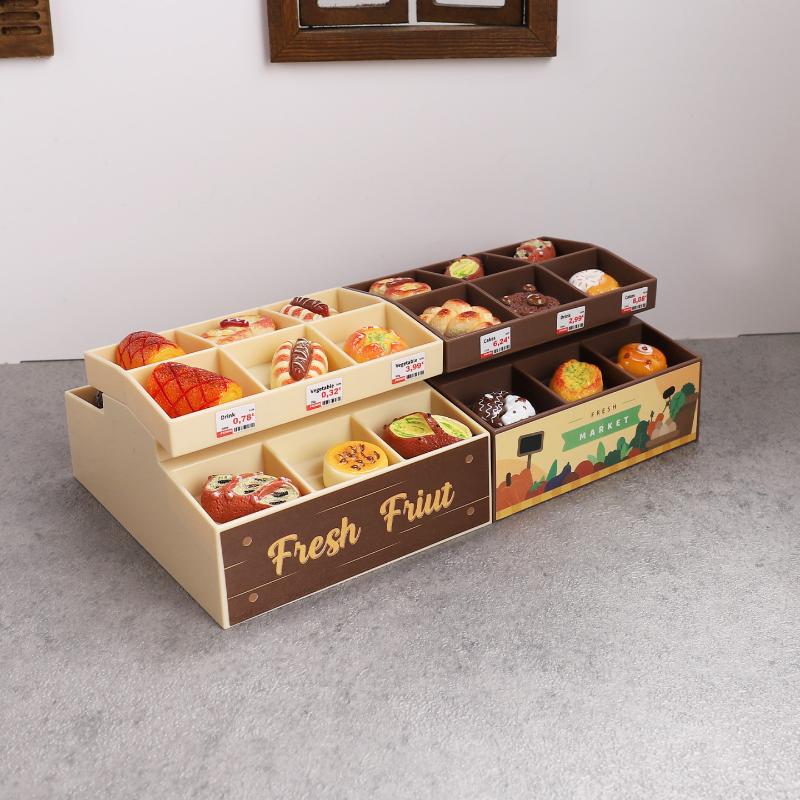 1/12 Bebek Evi Simülasyon Süpermarket Teşhir Standı Meyve Sebze Rafı Modeli Bebek Evi Mobilyaları Dekor Bebek Evi Aksesuarları
