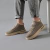 Men’s Black Boots Hiking Shoes Casual Sport Shoes Outdoor Khaki High Top Walking Shoes Plus Size