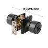 Matte Black Privacy Door Knobs for Bedroom and Bathroom With Square Rosettes Designs for Homeowners and Enthusiasts
