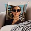 GGal Gadot Cushion Cover Pillowcase Antidustmite Invisible Zipper Short Plush Sofa Cushion