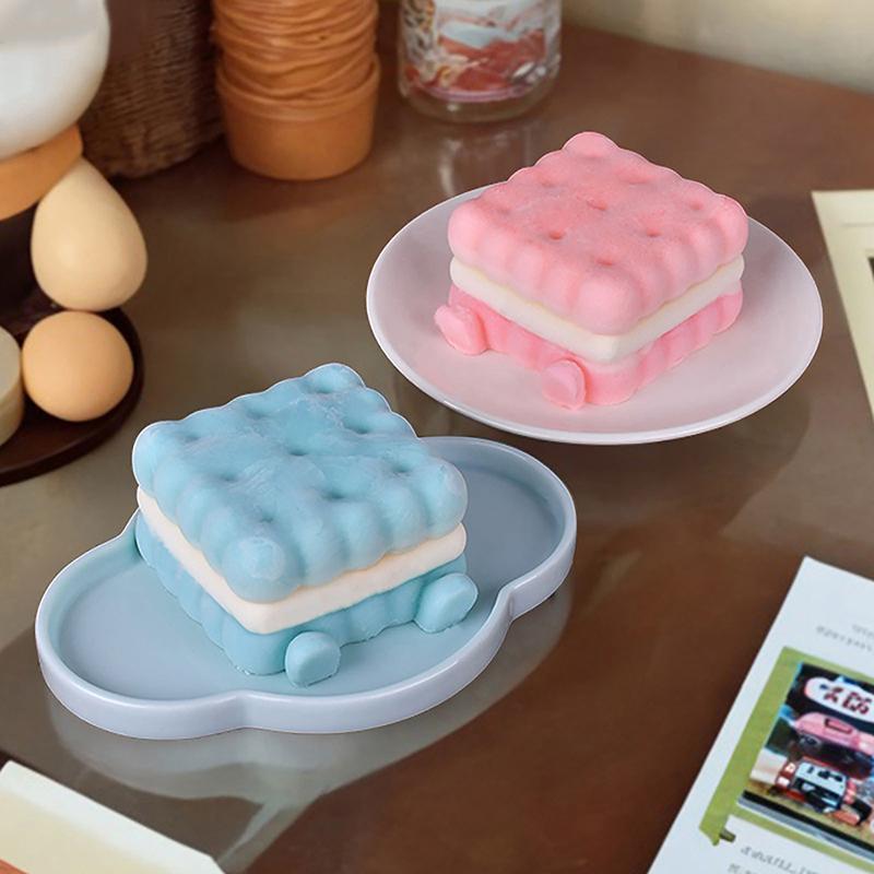 3D Cookies Shape Mousse Cake Silicone Molds Diy Ice Cream Dessert Making Mold 4 Inches Sandwich Biscuits Decorating Baking Tools